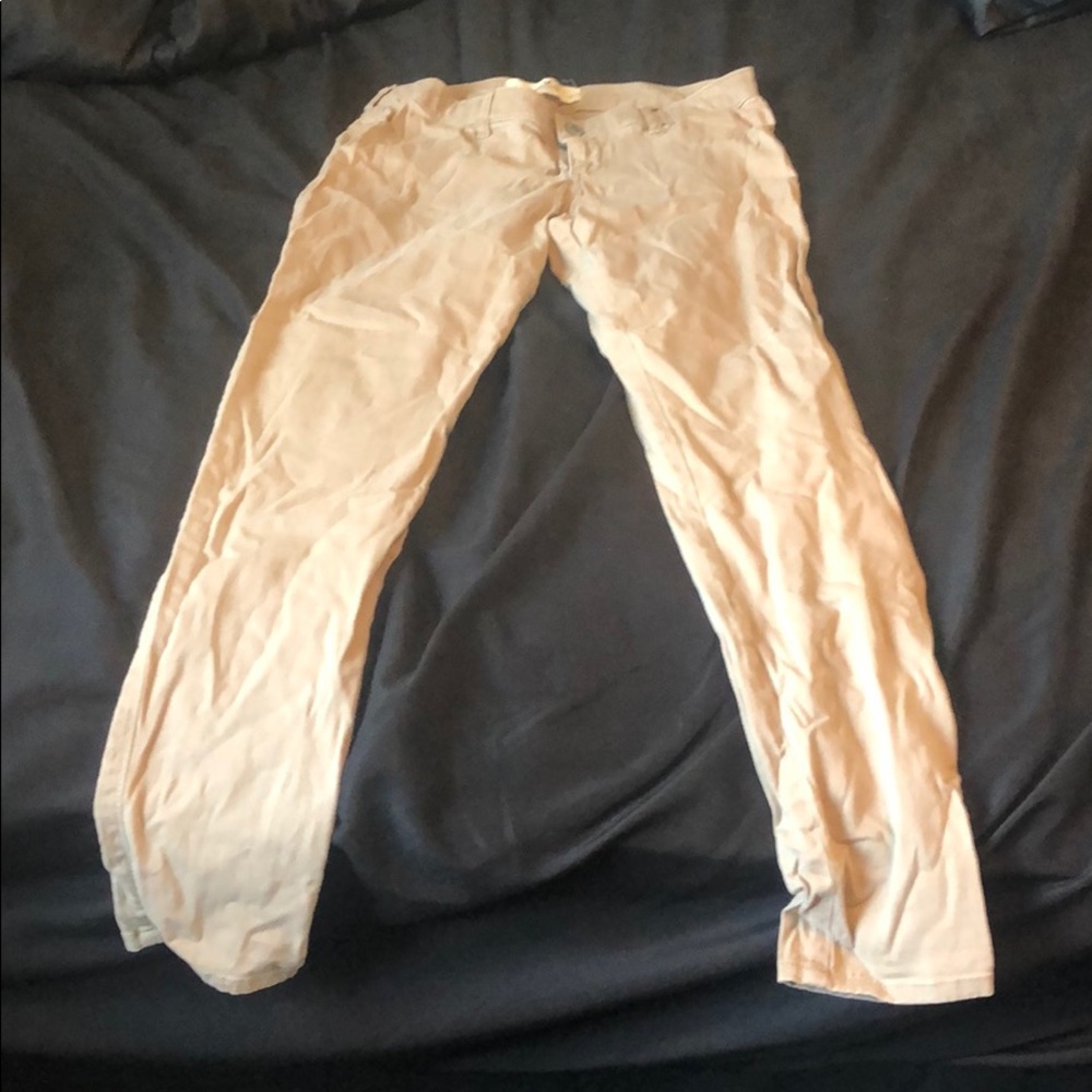 Tan skinny capris